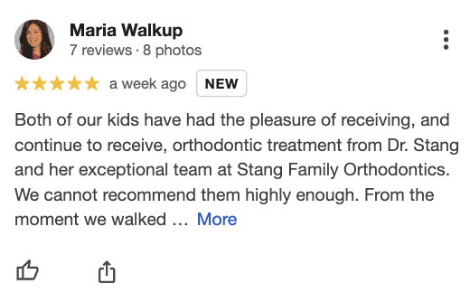 Northern Virginia braces patient review screenshot