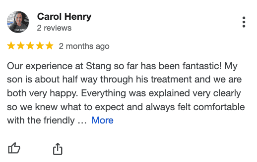 Northern Virginia braces patient review screenshot